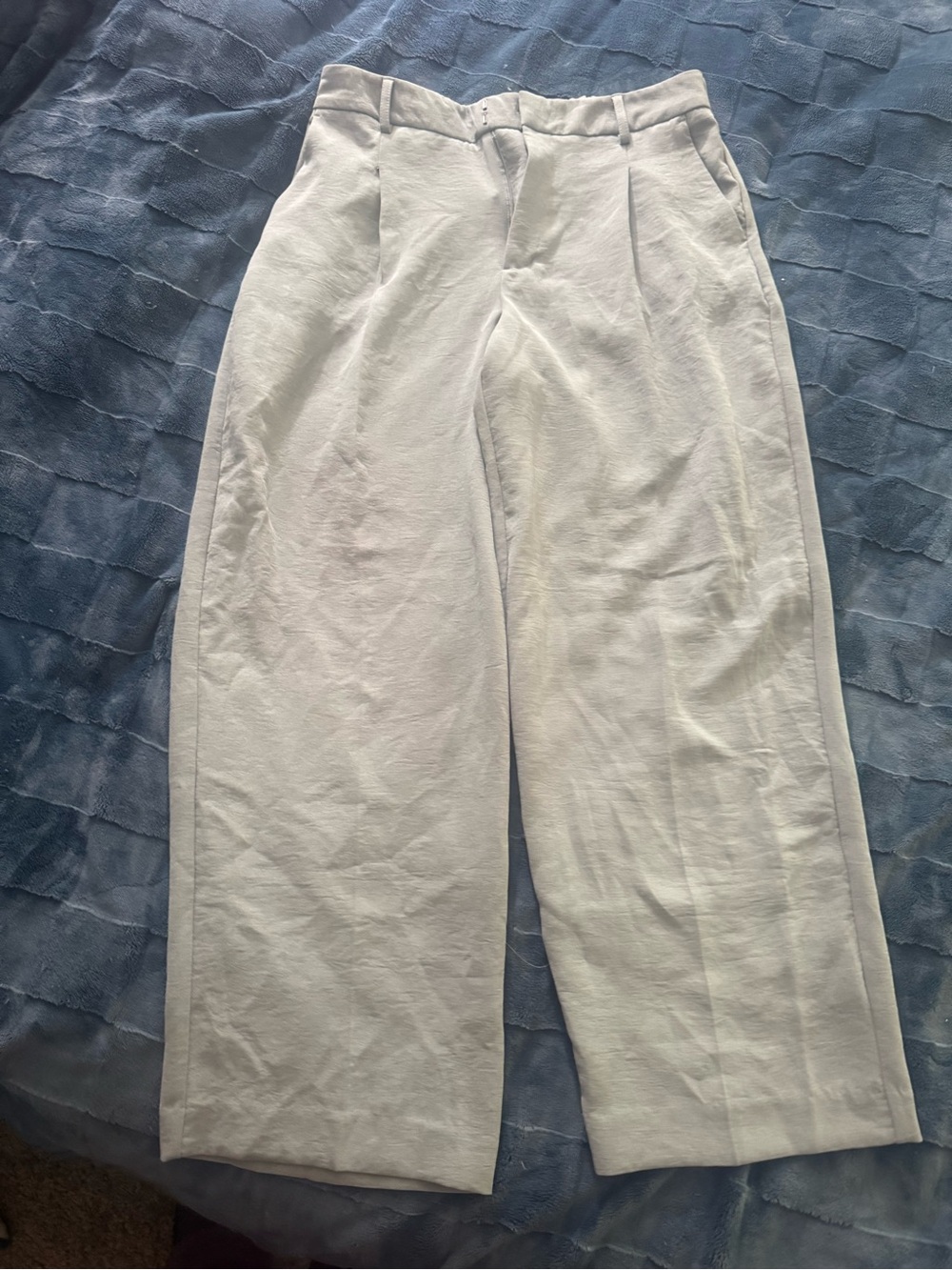 Wide-Leg blue green Trousers
